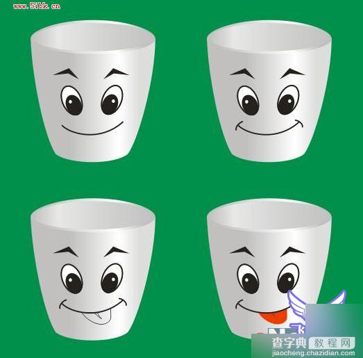 Coreldraw9绘制一个可爱微笑俏皮的卡通杯子教程6