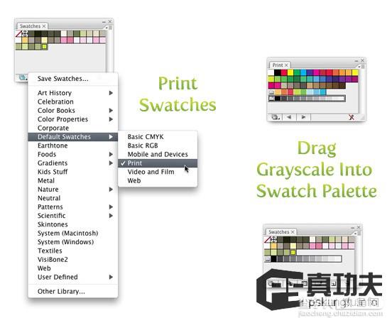 Illustrator CS3把作品转化和编辑为灰度模式5