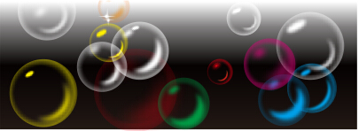CorelDRAW手绘多彩的透明泡泡1