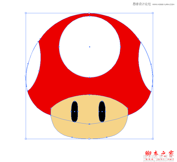 Illustrator绘制立体3D外观效果的逼真蘑菇18
