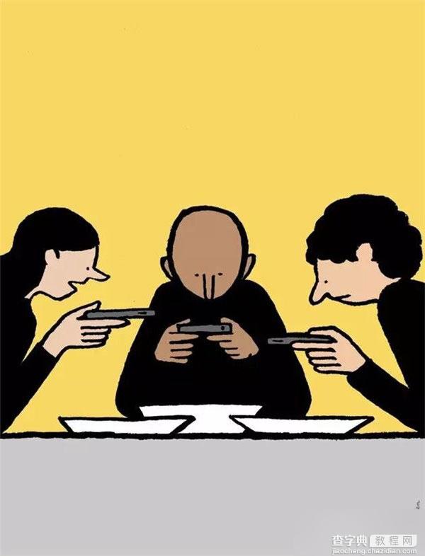 孤独症候群席卷 漫画解读人类为何迷恋智能手机3