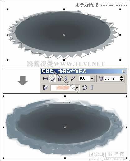 CorelDRAW(CDR)制作(绘制)中国风水墨国画实例教程分享22