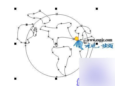 coreldraw x4 设计一个漂亮的网站标志4