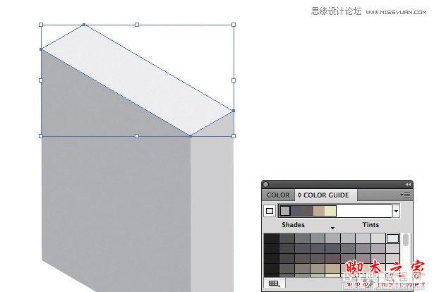 Illustrator使用3D工具和参考线来创建立体的图标5