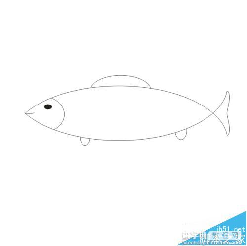 cdr中怎么绘制一个手绘小鱼?34