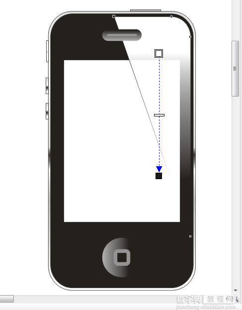 CDR绘制黑色版iPhone4手机教程15