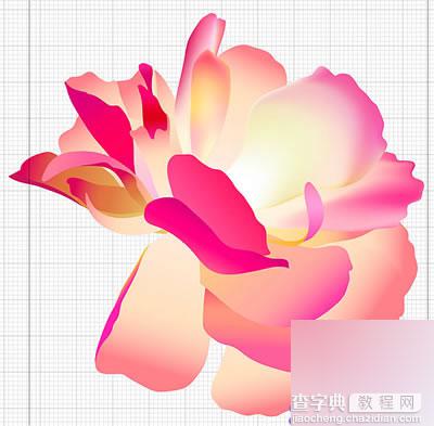 Illustrator网格工具绘制逼真漂亮的花瓣8