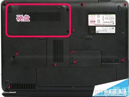 惠普CQ45-147TX笔记本怎么拆机清灰?3