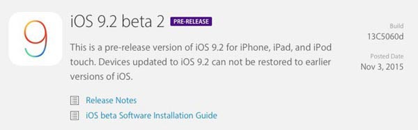 iOS9.2 beta2更新了哪些内容 苹果iOS9.2新特性汇总1