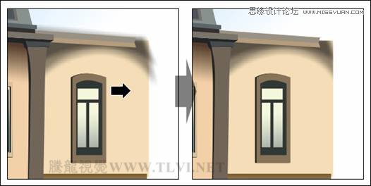 CorelDRAW绘制欧洲古典建筑风格的街道场景画面21