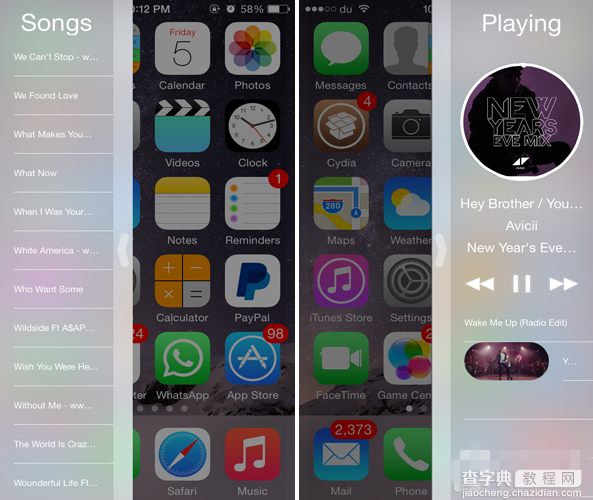 iOS8.1越狱插件Clex2 提供iOS全局的音乐控制体验使用教程1