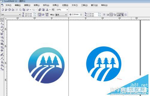 用CorelDRAW曲线绘制图形标志31