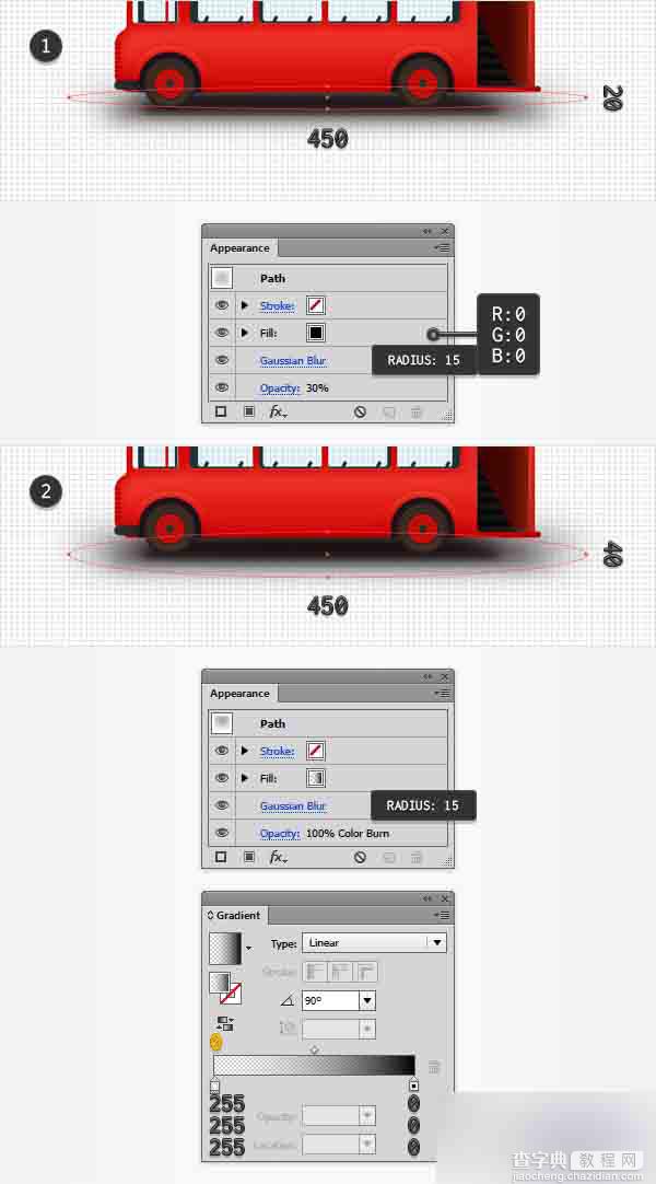 AI绘制一辆双层红色大巴车48