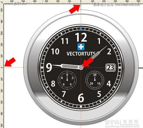 CorelDraw(CDR)设计绘制超真实的有质感的手表实例教程31