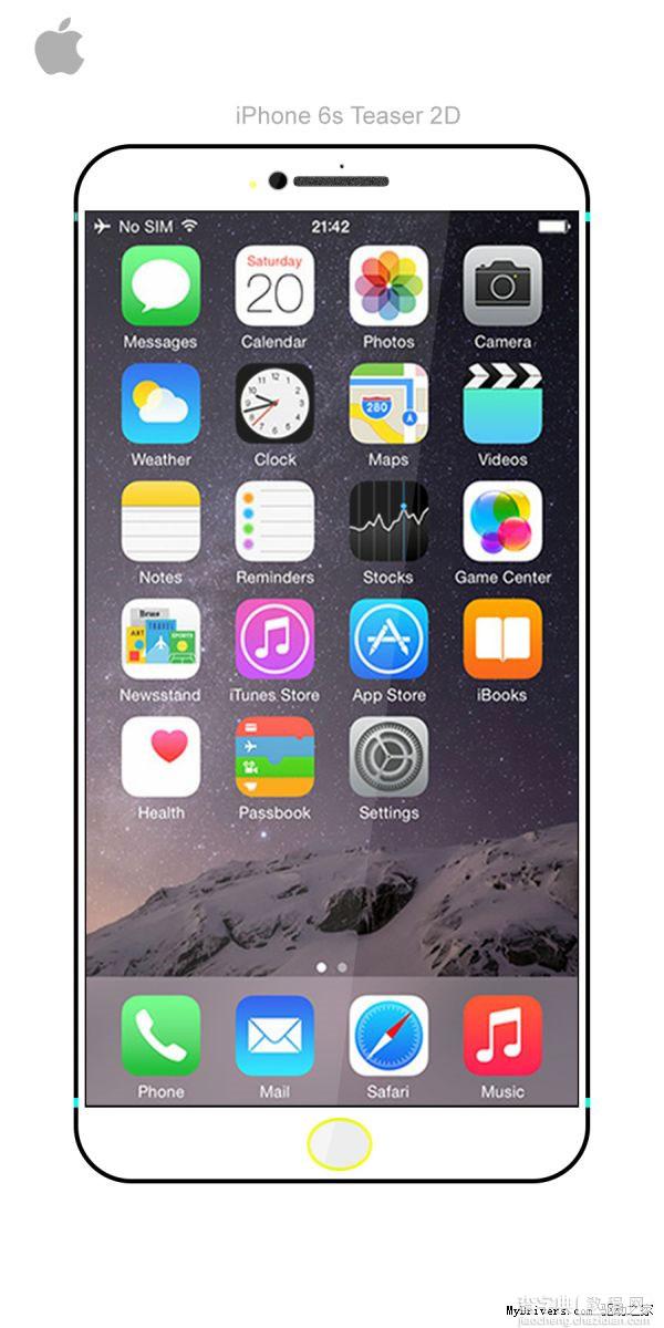 概念版iPhone 6S设计图再曝:采用玫瑰金色1