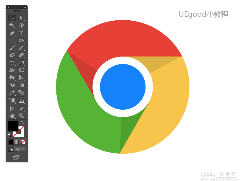 手把手教你用AI绘制谷歌Chrome标志1