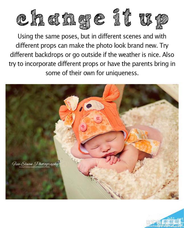 自然光下可爱的新生婴儿照拍照造型指南课程7