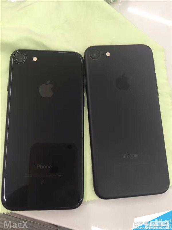 iPhone 7黑色、亮黑色真机开箱对比图:最后一张亮了2