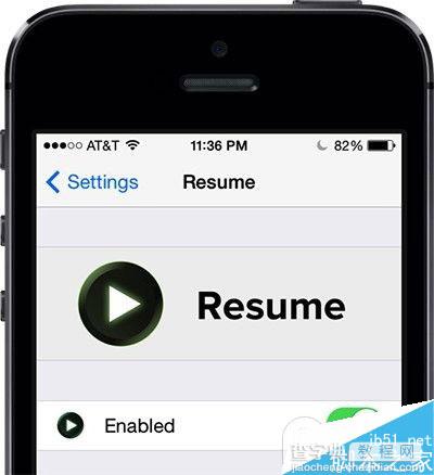 iOS7完美越狱插件Resume:重启后音乐从暂停处播放不重新开始1
