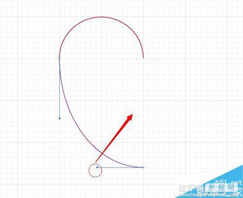 AI弧形+锚点调整的方式来画心形图标8
