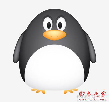 AI绘制一只很萌的灰色胖企鹅17