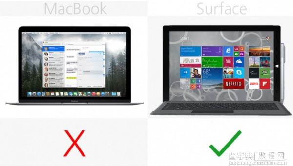 苹果对战微软 MacBook vs Surface Pro 3规格价格对比9