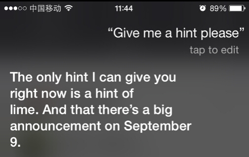 问Siri苹果iPhone6S 9月9日发布会 Siri会怎么回答?2