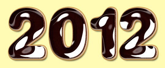Photoshop设计制作出浓情的水晶巧克力糕点立体字15