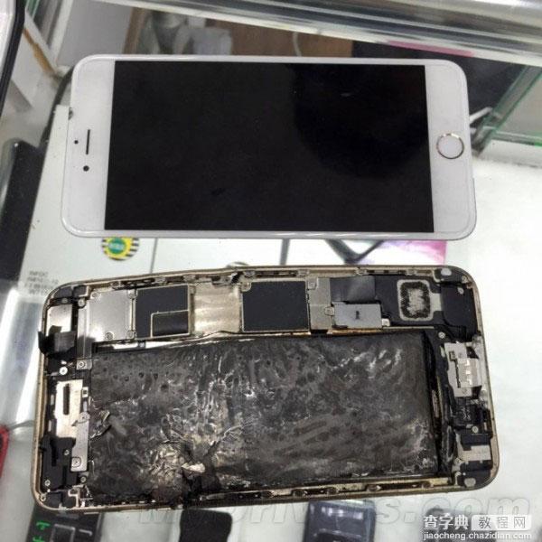 iPhone 6 Plus充电时爆炸 爆炸后手机一分为二1