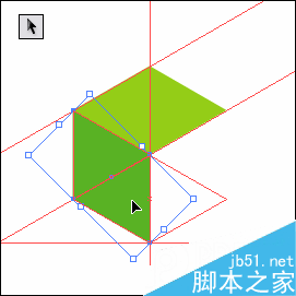 AI参考线制作比较规矩的六面体22