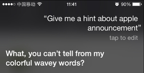 问Siri苹果iPhone6S 9月9日发布会 Siri会怎么回答?3