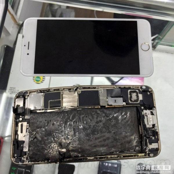 iPhone 6 Plus充电时爆炸 爆炸后手机一分为二2