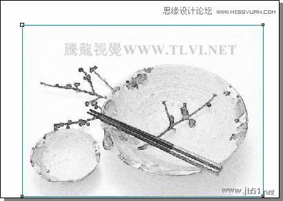 CorelDRAW(CDR)设计绘制中国风水彩效果的盘子和筷子实例教程14