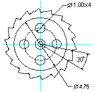 FreeHand 制作机械制图里的棘轮过程介绍7