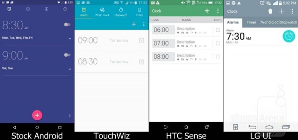 Android 5.0原生系统/TouchWiz/HTC Sense/LG UI界面对比16