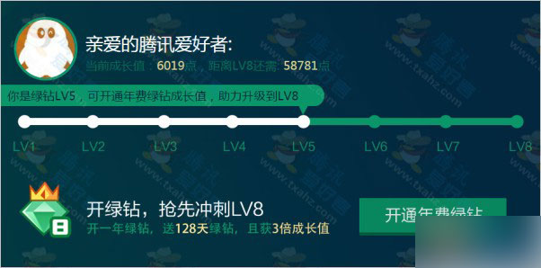 QQ绿钻8周年全民升级乐 预约秒升绿钻LV8级 送理财通现金红包3