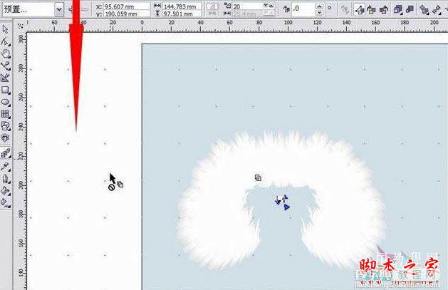 CorelDRAW(CDR)设计利用交互式变形工具制作服装毛领实例教程7