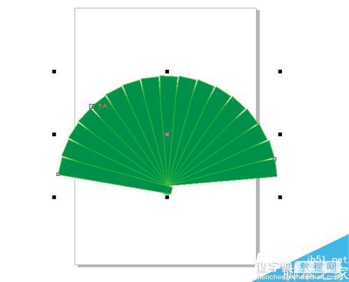CDR怎制作漂亮的扇子效果图9