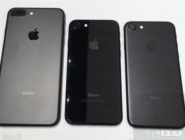 iPhone 7黑色、亮黑色真机开箱对比图:最后一张亮了1