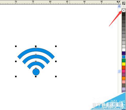 CorelDRAW怎么制作蓝色的wifi信号图标?39