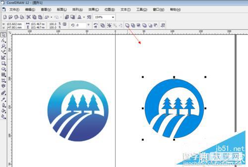 用CorelDRAW曲线绘制图形标志30