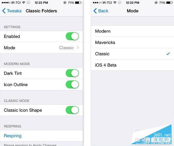iOS7/8越狱不用降级 ClassFolders插件回归iOS6风格使用方法2