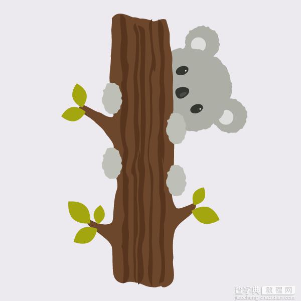 用AI画一只爬在树上的考拉15