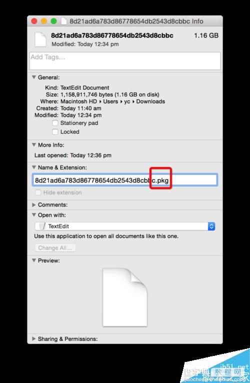 如何在苹果Mac电脑上更改文件的扩展名?4