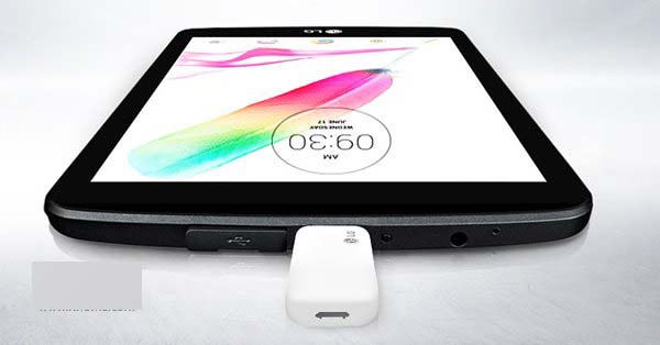 LG发布G Pad 2平板电脑：8寸纤薄机身+全尺寸USB接口1