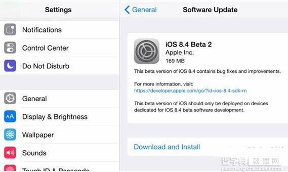 苹果ios8.4第二个测试版发布 修复音乐应用bug2