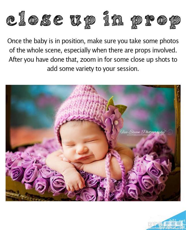 自然光下可爱的新生婴儿照拍照造型指南课程11