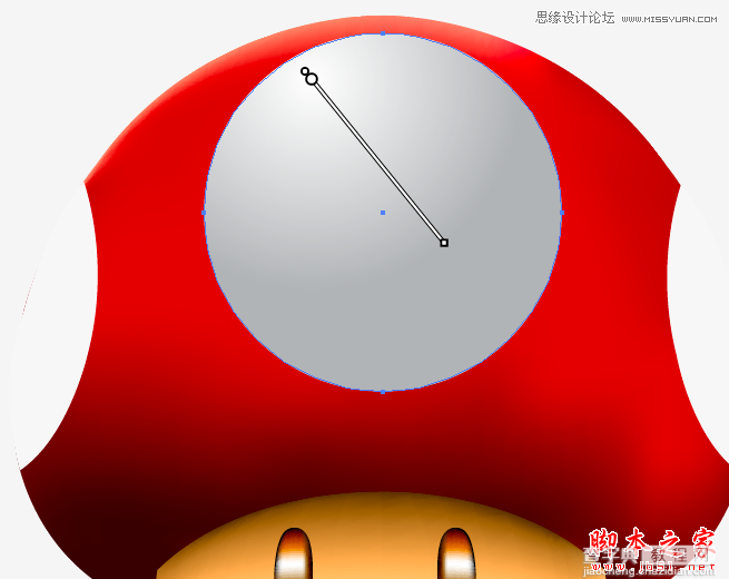 Illustrator绘制立体3D外观效果的逼真蘑菇36