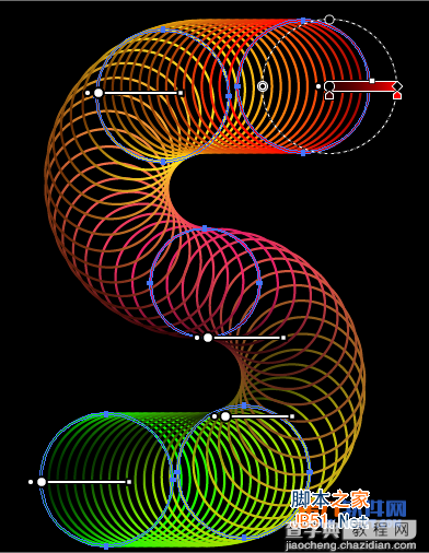 Illustrator(AI)设计制作三维弹簧效果图样实例教程18