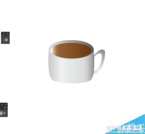Ai简单绘制咖啡杯标志图标6